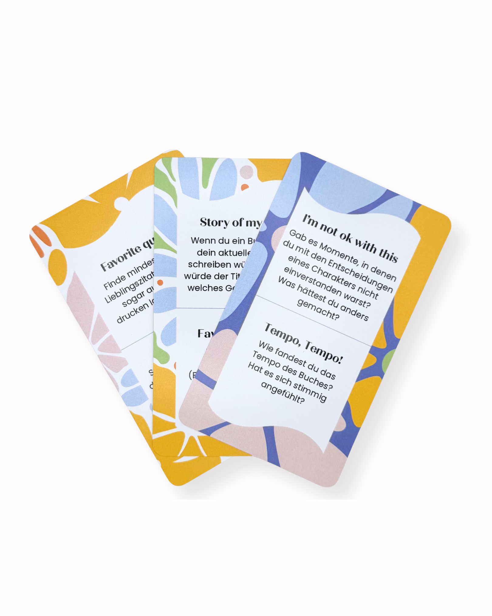 Reflexionskarten für Bücher | Buchclubs & persönliche Reflexion