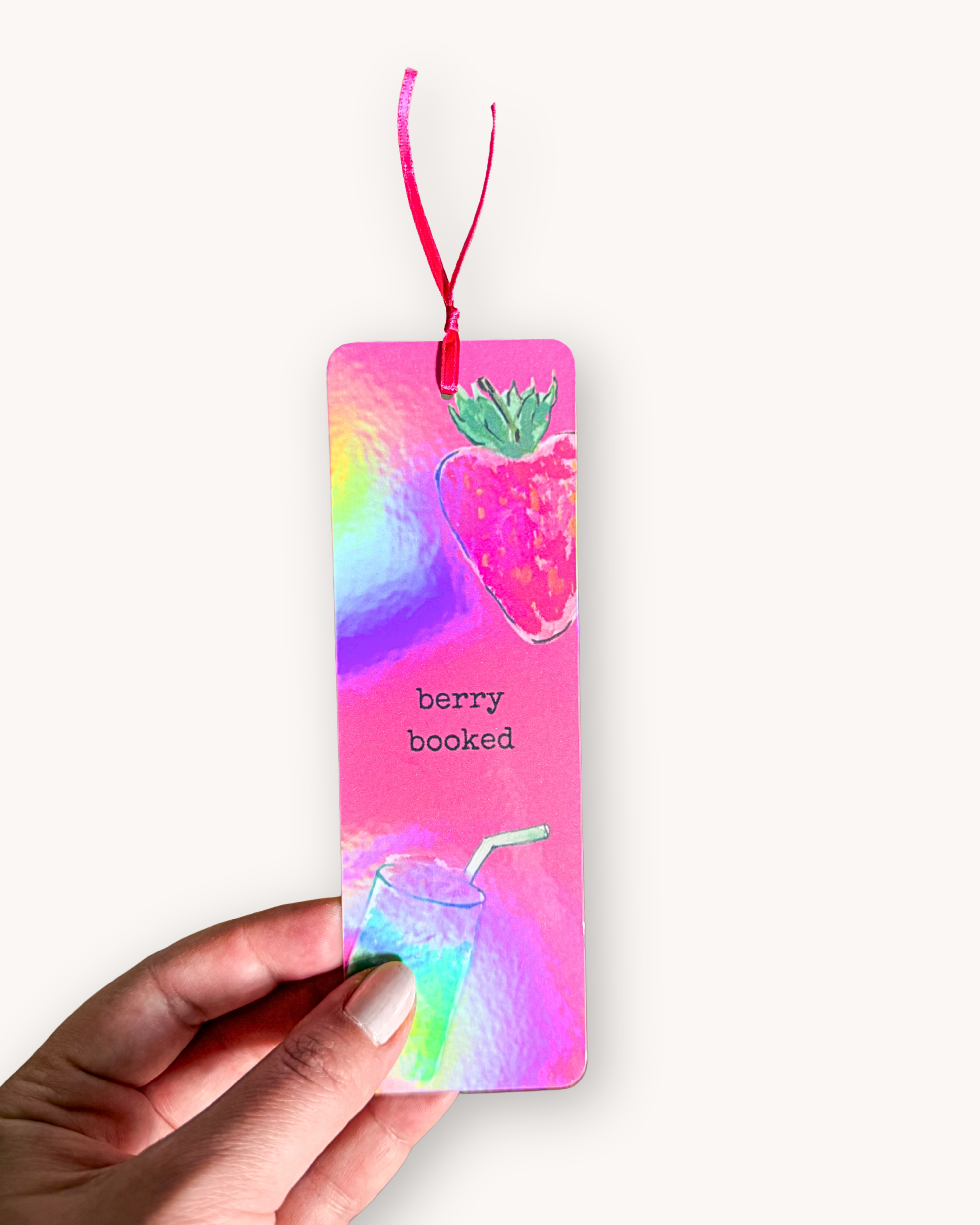 Bookmark "berry booked" - holographic