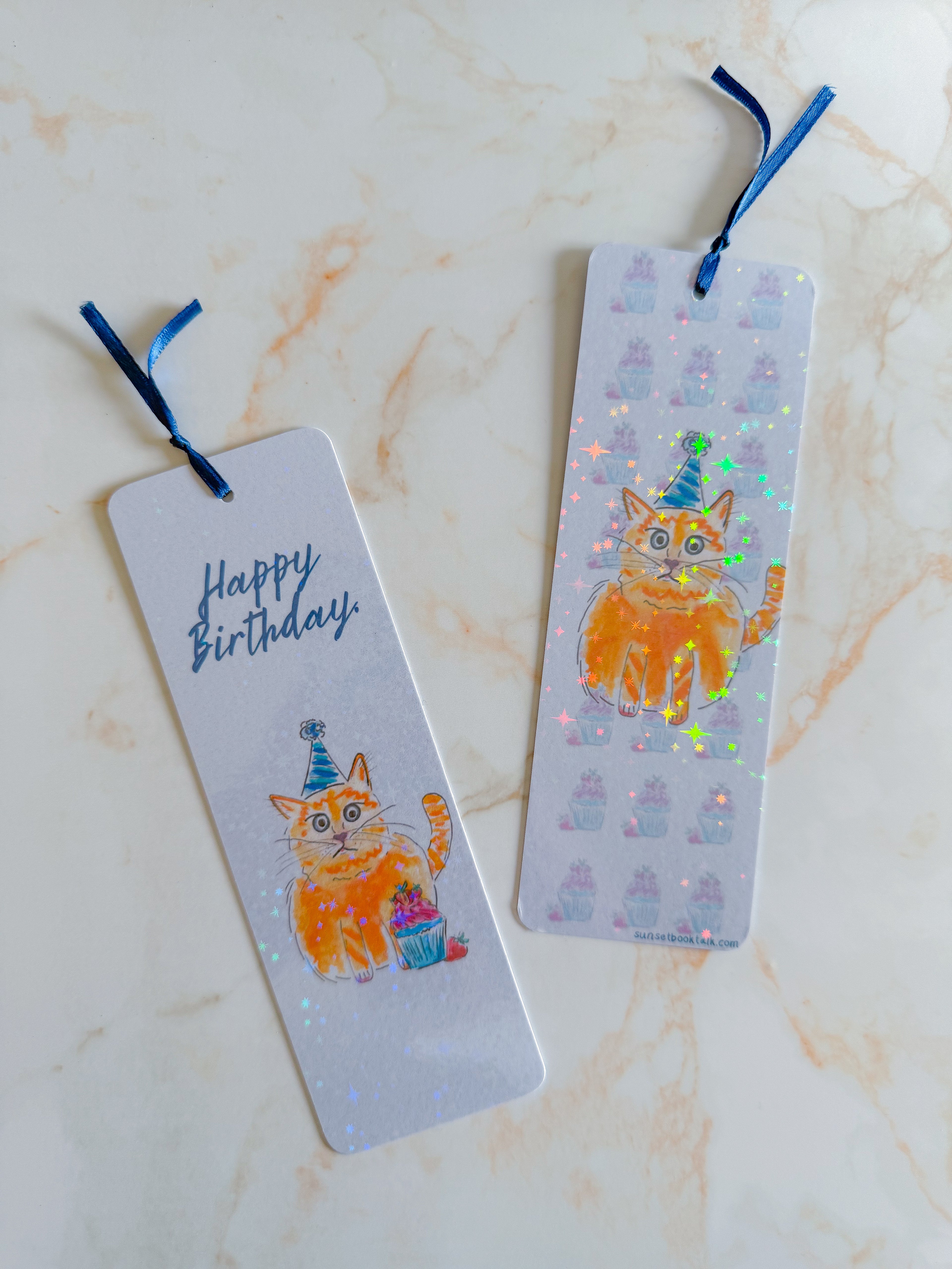 Bookmark "birthday" - holographic