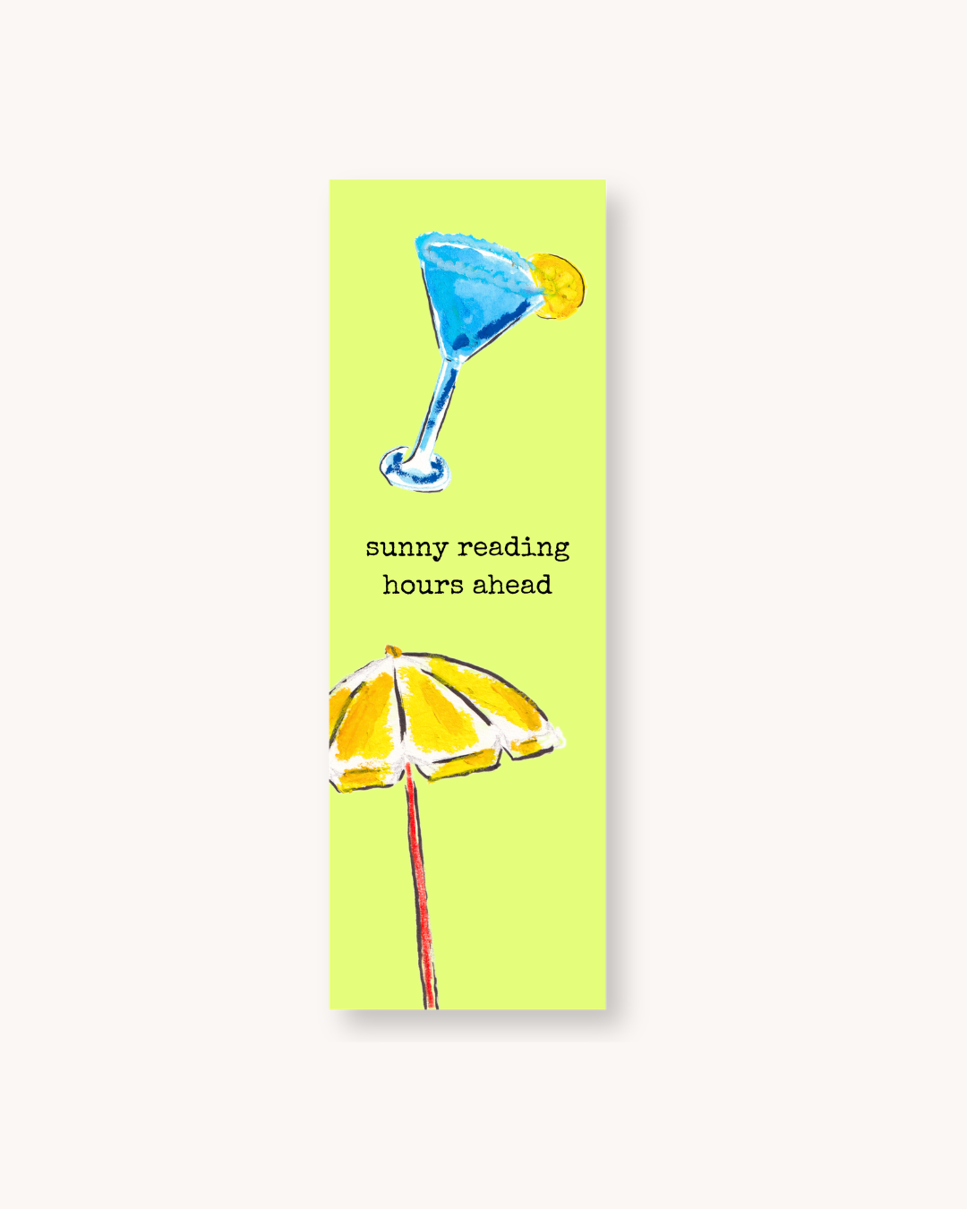 Bookmark "sunny reading hours - basic