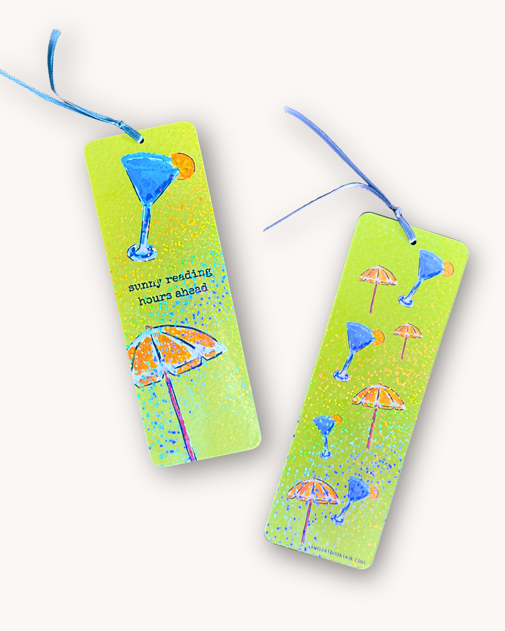 Bookmark "sunny reading hours" - holographic