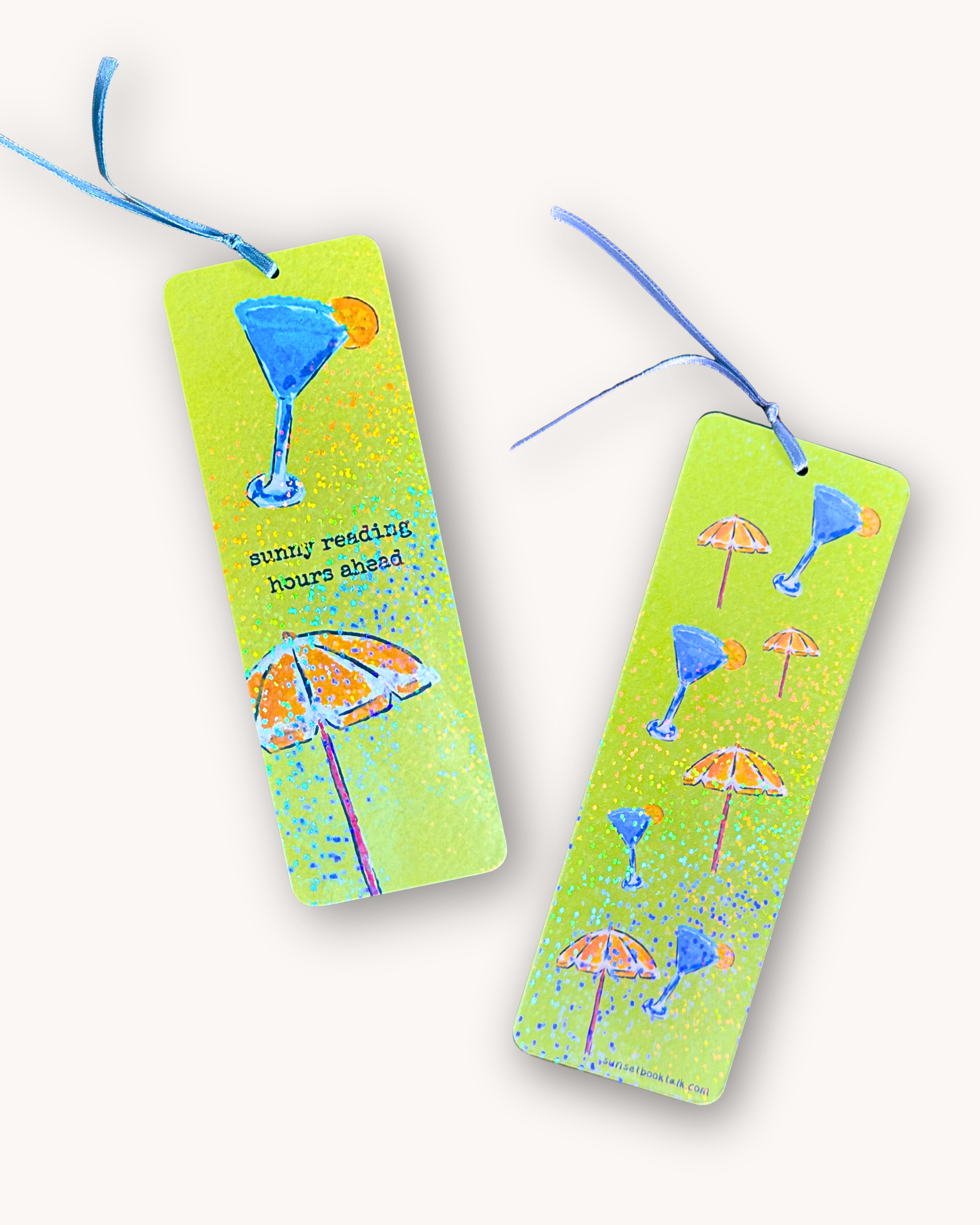 Bookmark "sunny reading hours" - holographic