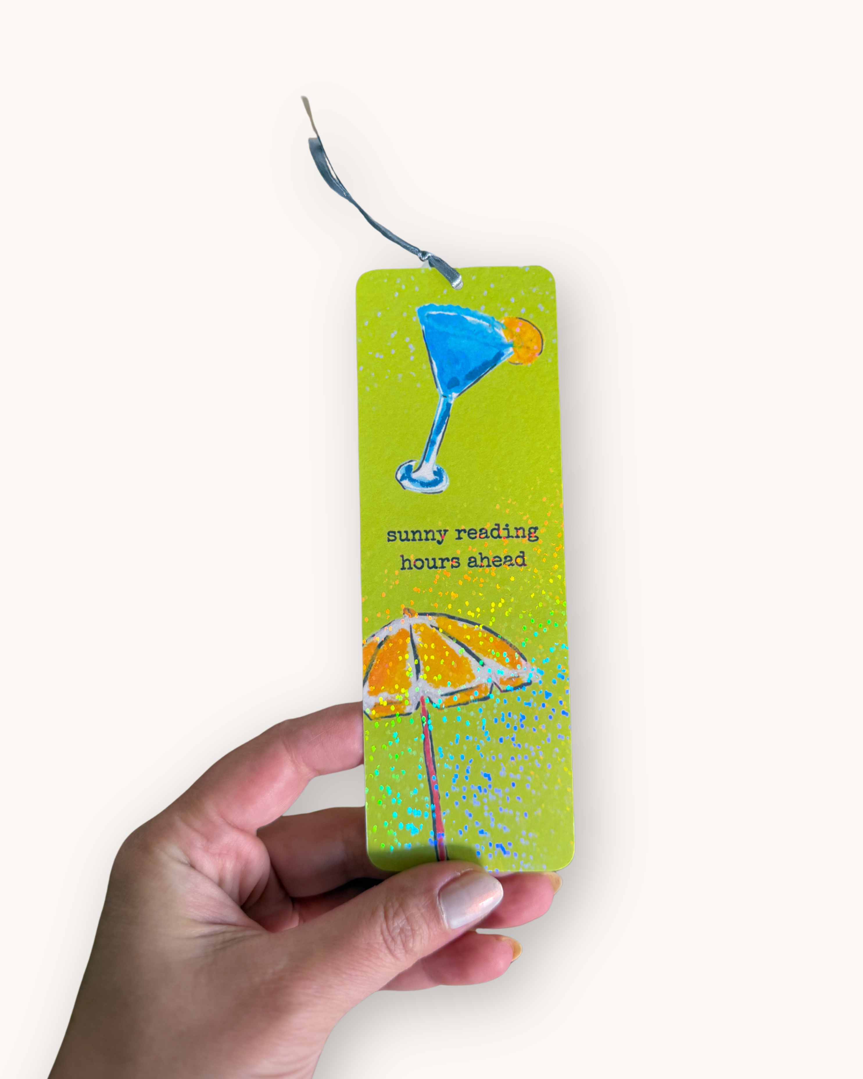 Bookmark "sunny reading hours" - holographic