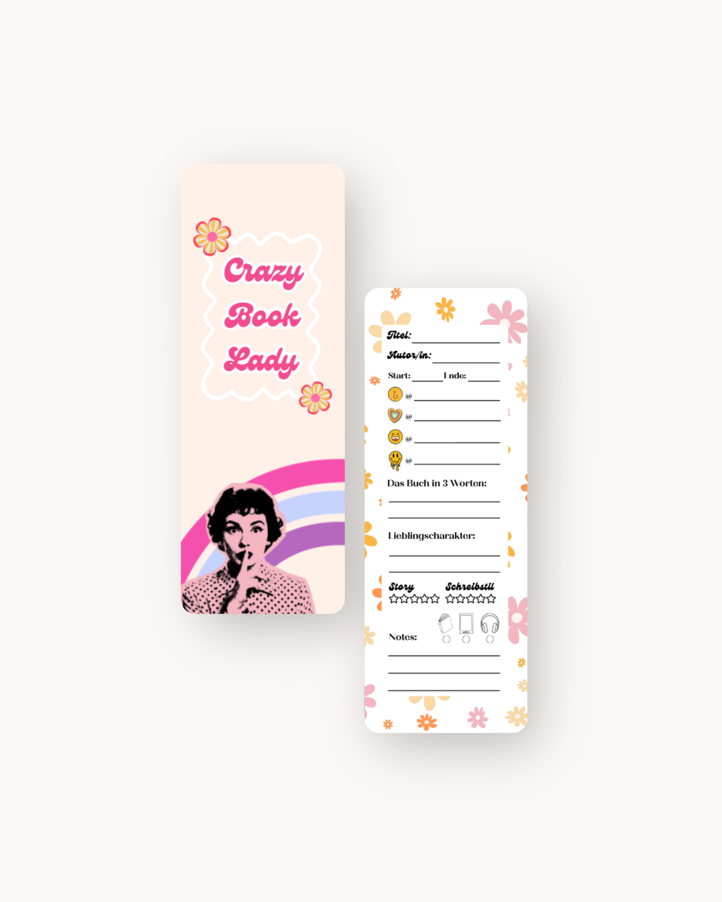 Bookmark Reading Note | 4 pcs.