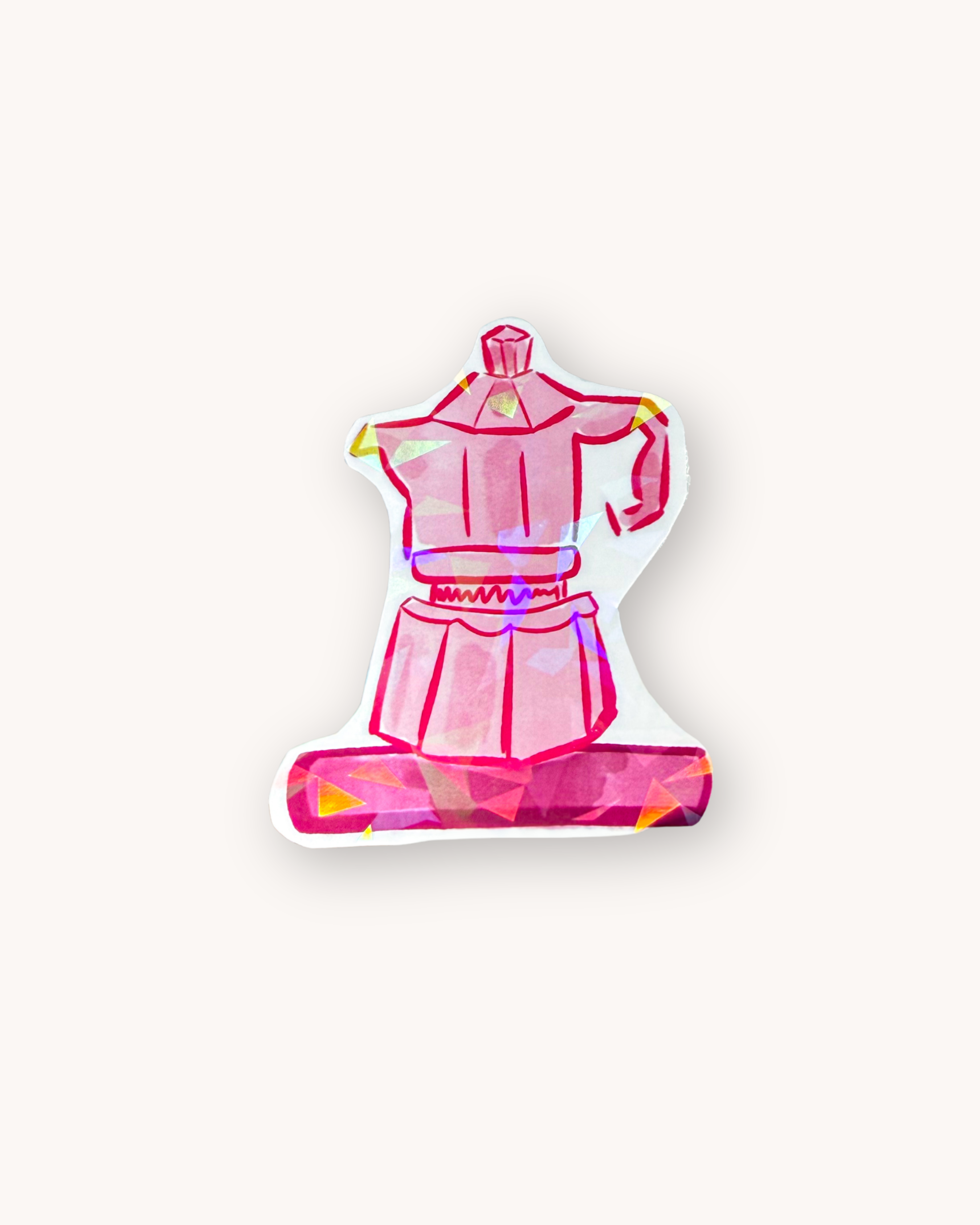Sticker "moka pot" - holographic