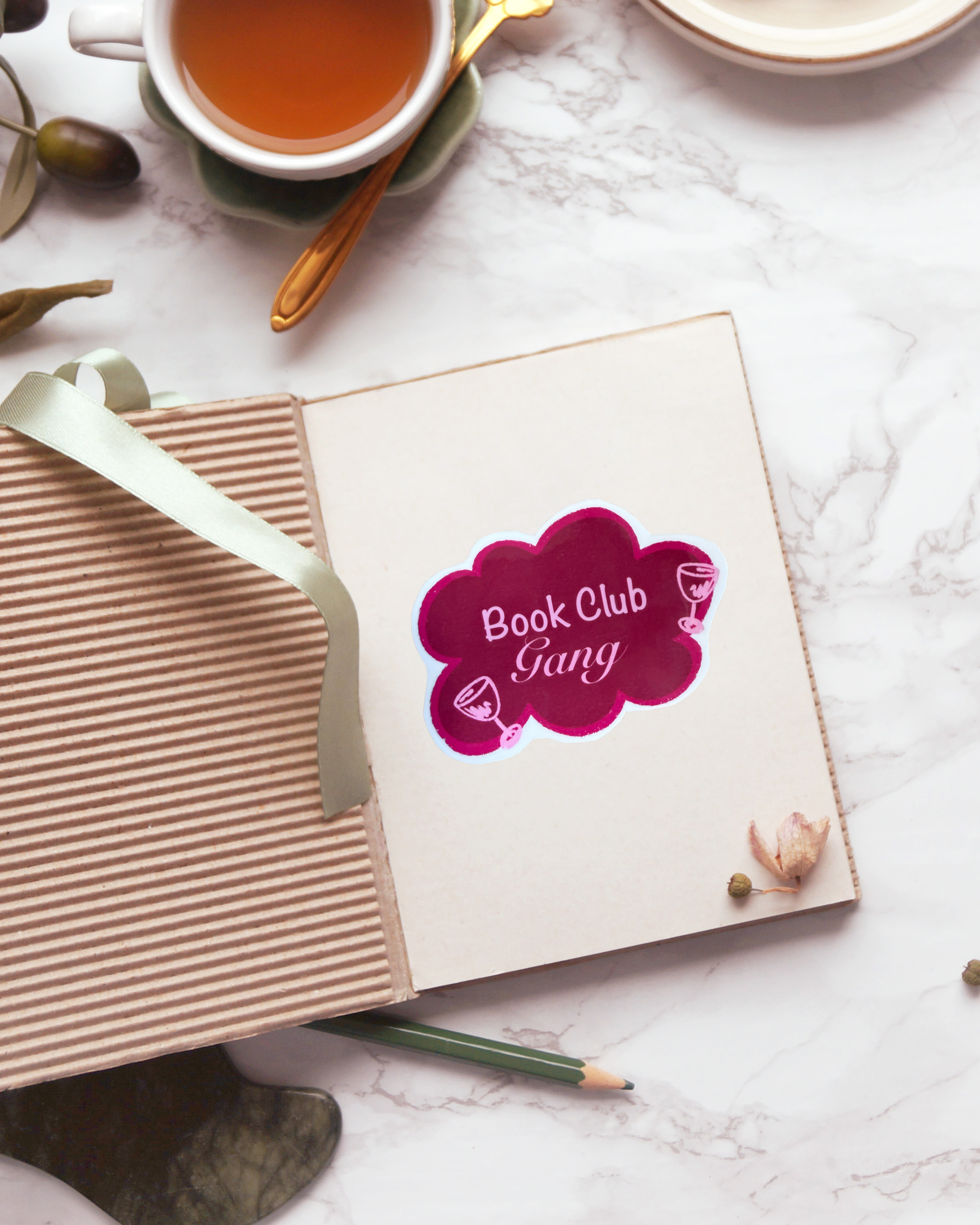 Sticker "book club gang"