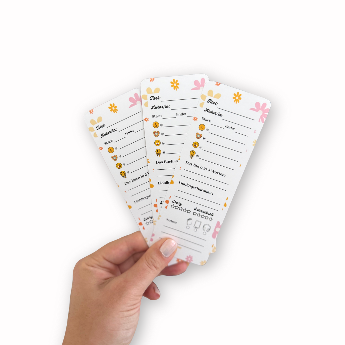 Leave-in Lesezeichen | 3 Stück | Reading Notes & Lesezeichen in einem