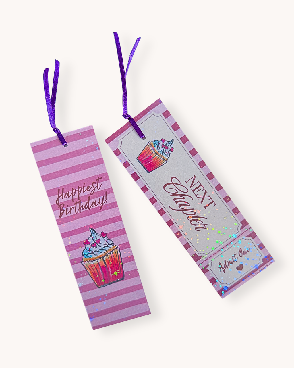 Bookmark "birthday ticket" - holographic